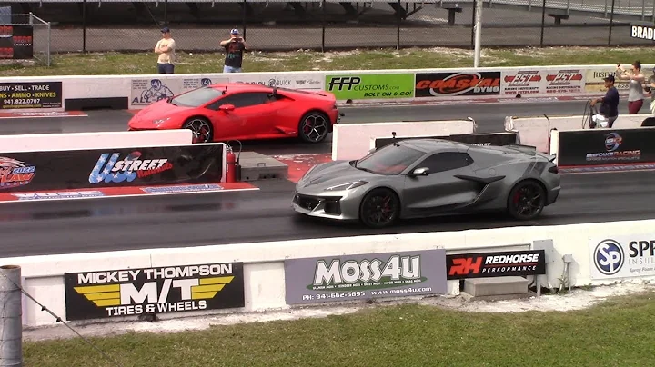 Z06 Corvette vs Lamborghini Huracán Drag Races