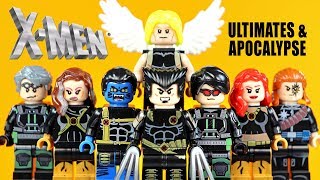 X-Men Ultimates & Apocalypse Unofficial Lego Minifigures W Wolverine Cyclops & Jean Grey