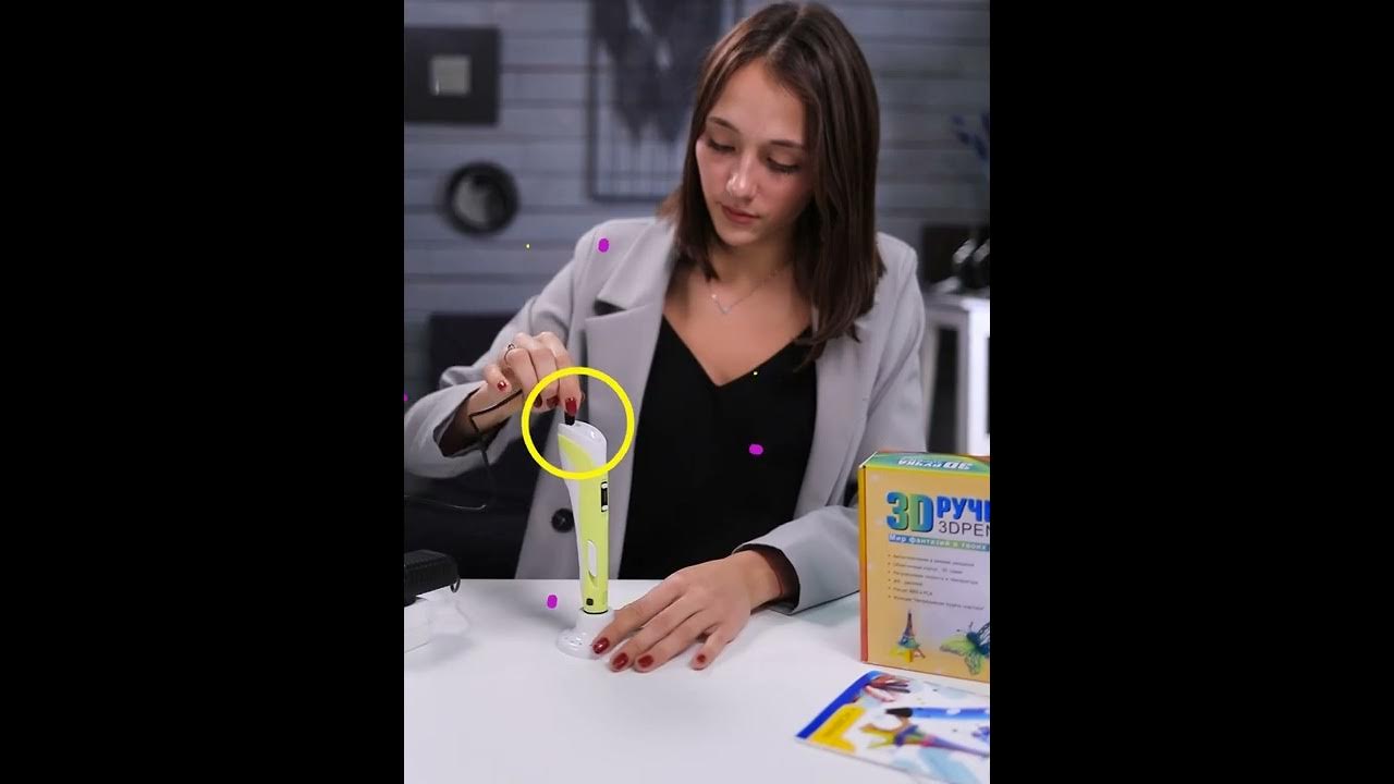 3д ручка с набором пластика и трафаретами, умная необычная 3D ручка ...