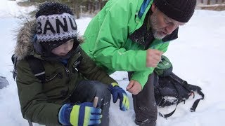 Tierspuren Im Schnee Schuler Der Grundschule Immenstadt Mit Naturpark Fuhrer Auf Fahrtenlese Br24 Youtube