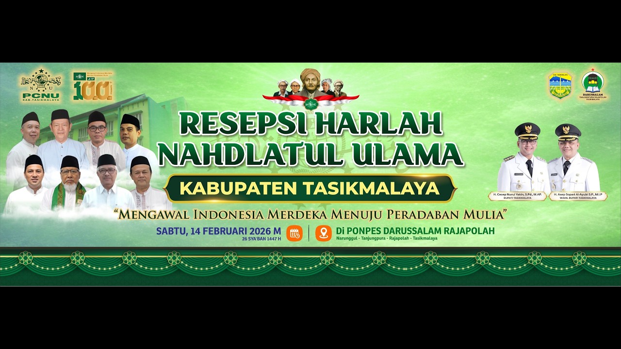 Resepsi Harlah Nahdatul Ulama Kabupaten Tasikmalaya Di Pondok Pesantren Darussalam Rajapolah