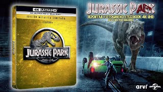 Jurassic Park Parque Jurásico Reportaje Fotográfico Edición Steelbook 4K Uhd Blu-Ray