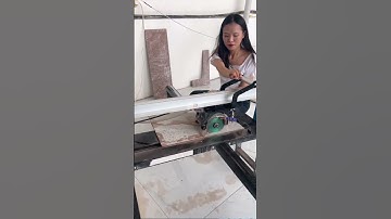 Cắt chỉ gạch đơn giản bằng máy cắt gạch nước Xinkai T3D, công suất 2800W máy nhẹ mang đi công trình