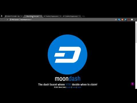 EARN FREE Dashcoin With the Moon Dash FAUCET