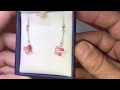 SA1425-2-AHARONI Swarovski beads girls earring