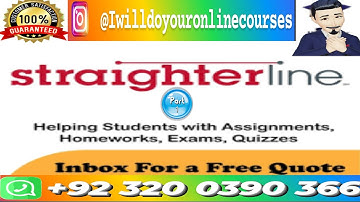 Straighterline  || Straighterline Courses helper ||  Straighterline Courses solver