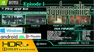 🎮 Syphon Filter Dark Mirror Full Walkthrough Ultra HD 60fps | Episode 1