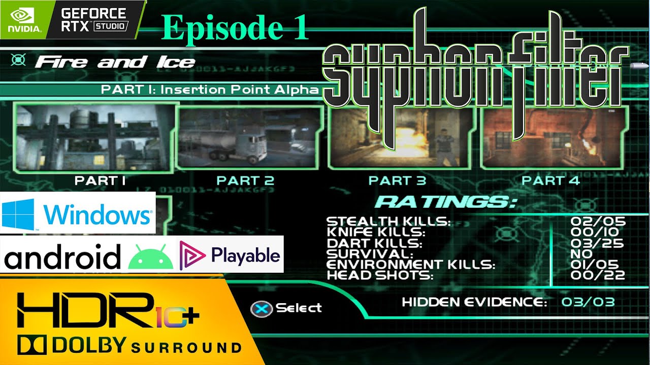 🎮 Syphon Filter Dark Mirror Full Walkthrough Ultra HD 60fps | Episode 1