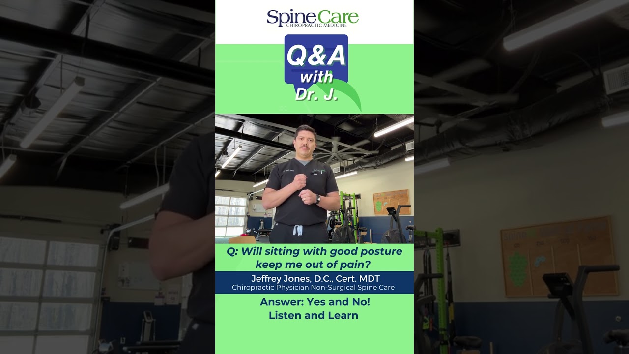 Will sitting with good posture keep me out of pain?  Chiropractor Huntsville Madison Alabama