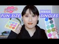 Sugarpill Fun Size Palette versus Pro Palette/Single Eyeshadows / BATTLE OF THE PALETTES
