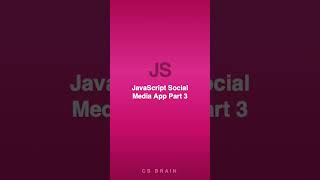 Information JavaScript Social Media App Part 3 #webdev #frontend #coding #techtips Update