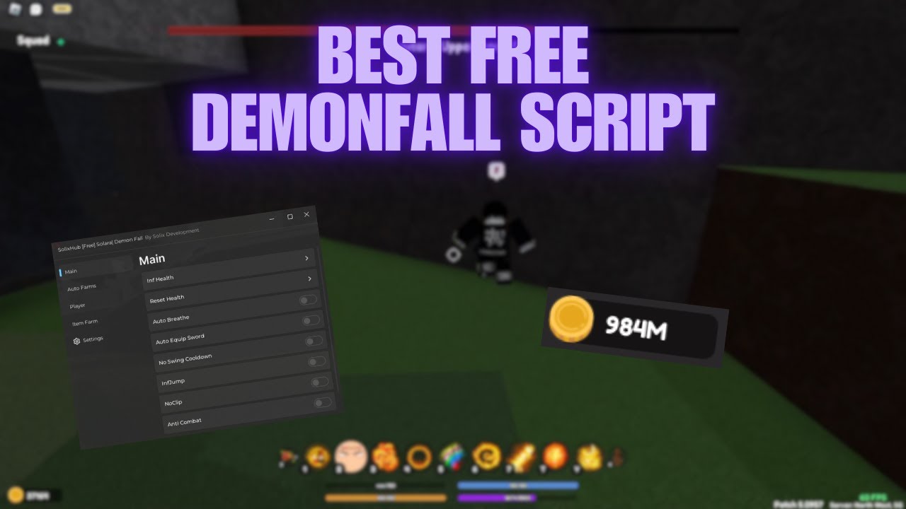 Demon Fall Script Free 2024 | Auto Farm Bosses| Auto Farm Trinkets ...