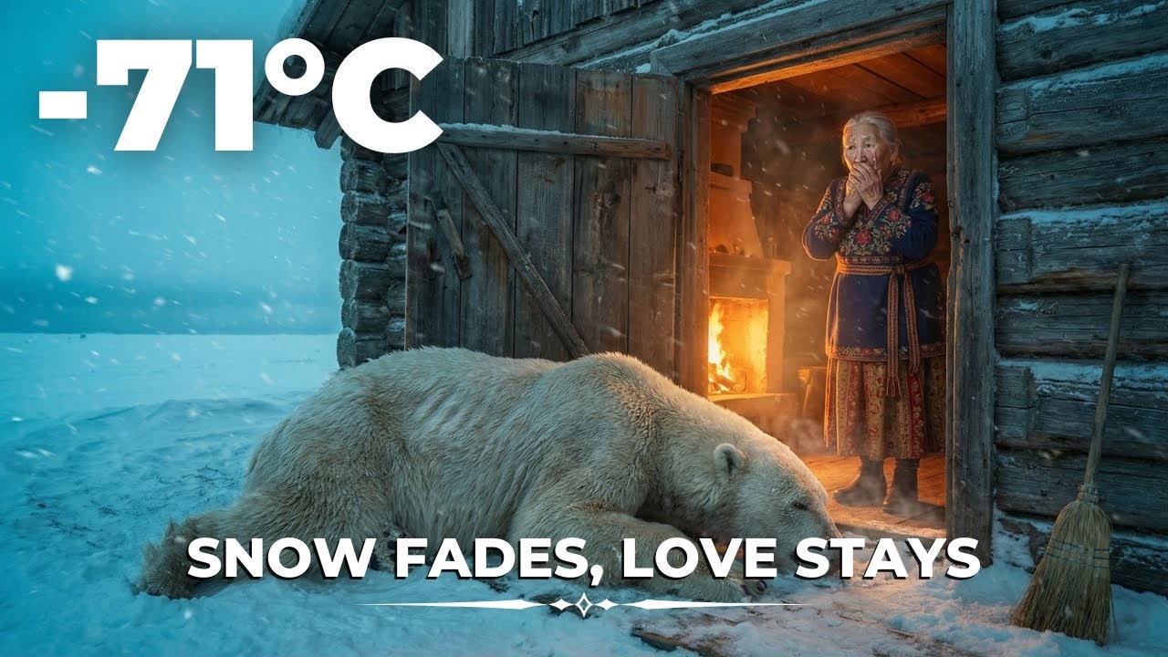 Grandma Saves Dying Polar Bear Cub in -71°C Blizzard — The Goodbye Will Break Your Heart 💔