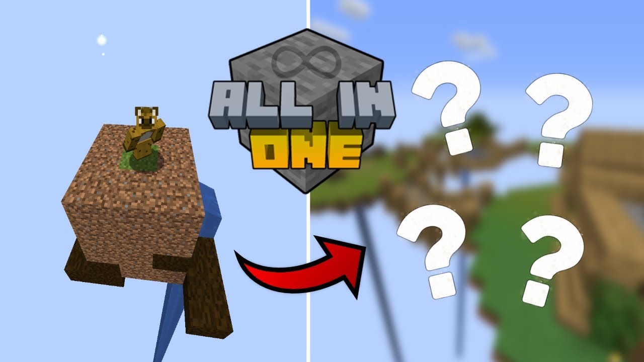 Minecraft, BUT It's All In ONE MODDED BLOCK (1) - YouTube