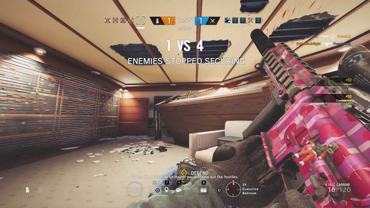 1 vs 5 ACE in Rainbow Six Siege - YouTube
