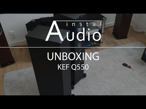Kef Q550 Black Satin Unboxing. Instal Audio Konin