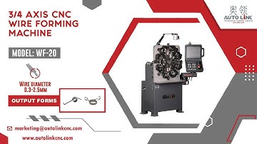 3 axis CNC Wire Forming Machine | WF-20 | Available in Alibaba and Made in China