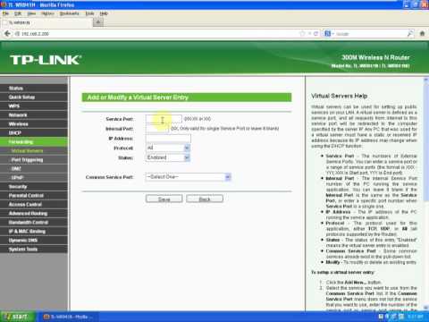 Port Forwarding In TP-Link Router