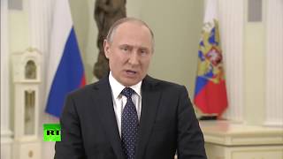 Владимир Путин обратился к россиянам перед выборами