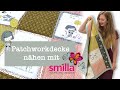 Patchworkdecke nähen - mit Briefecken und Waffel Piqué!