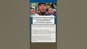 Ahmad Dhani Didesak Warganet untuk Mundur dari Jabatan sebagai Anggota DPR RI, Beri Jawaban Santai