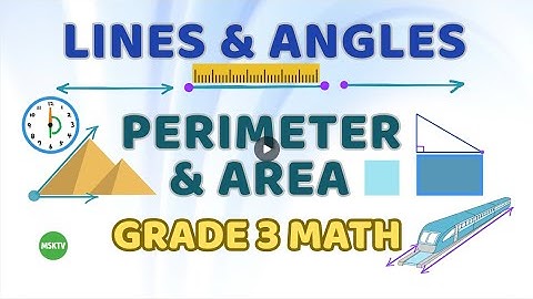 Grade 3 Geometry: Lines, Rays, Angles, Perimeter & Area | Math for Kids | MSKTV Series 32