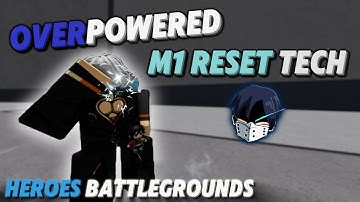 This Overpowered M1 Reset Might Be Tenya’s Best Tech Yet... - Roblox Heroes Battlegrounds