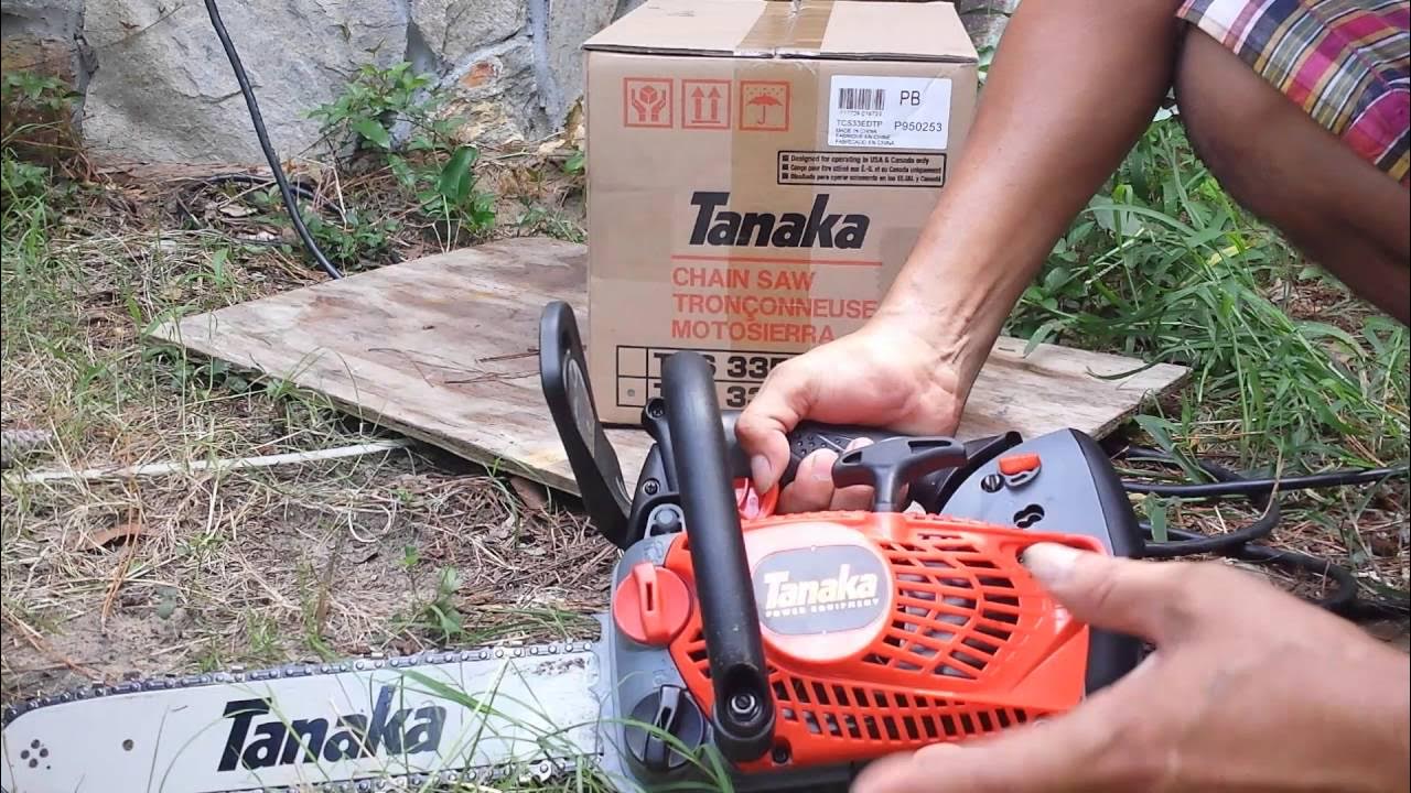 Tanaka top handle chainsaw tcs33edtp YouTube