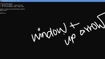 Hello World , next line, exit and clear screen in Jshell