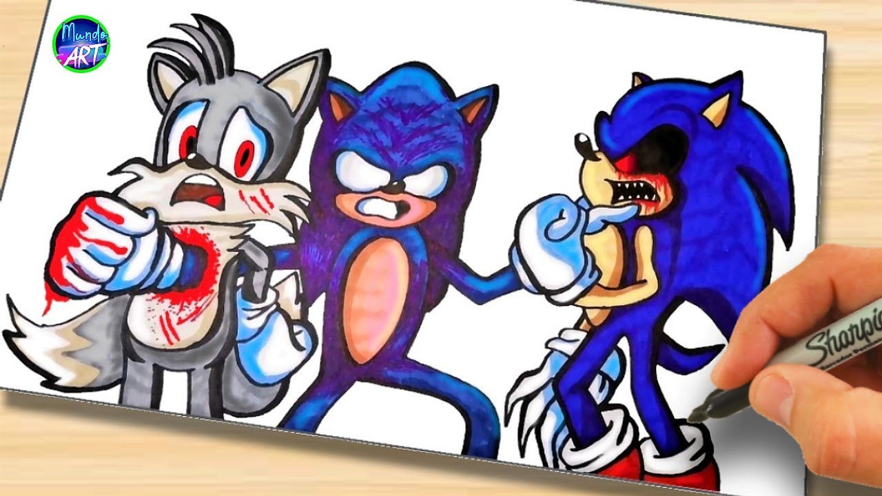 Desenho de Dark Sonic para colorir - Tudodesenhos