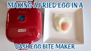 Making A Fried Egg In A Dash Egg Bite Maker