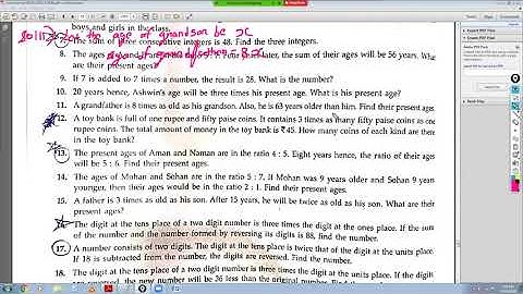 cbse class 8th maths cordova linear equation in one variable lecture 4