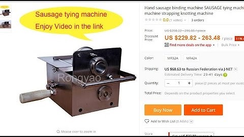 manual sausage tying machine