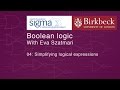 Boolean 04 simplifying logical expressions