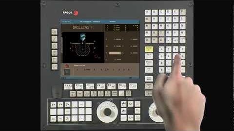 Fagor 8055i MC Training DVD : Drilling Holes with Rectangular positions (7 of 10)