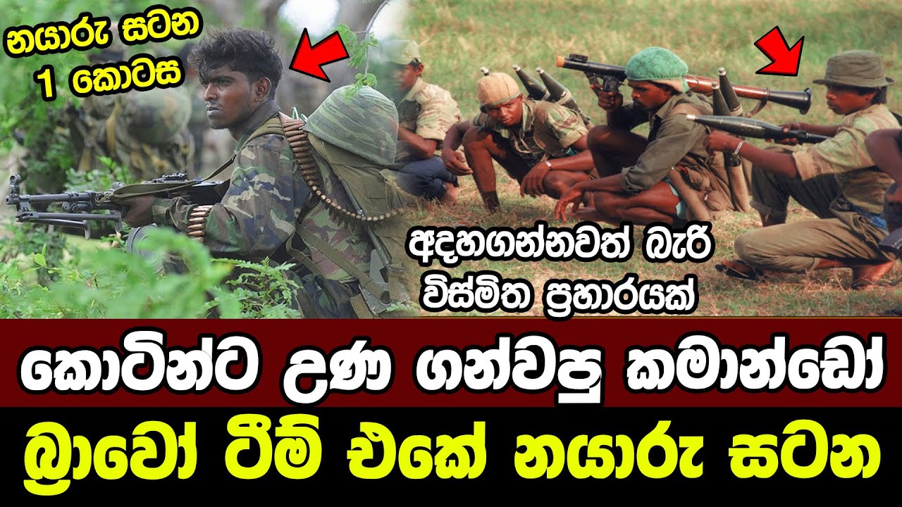 කොටින්ට උණ ගන්වපු කමාන්ඩෝ බ්‍රාවෝ ටීම් එකේ නයාරු සටන | Commando Bravo Team | Battle of Nayaru