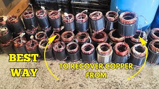How To Recover Copper From Electric Motors🔥🔥🔥!!!