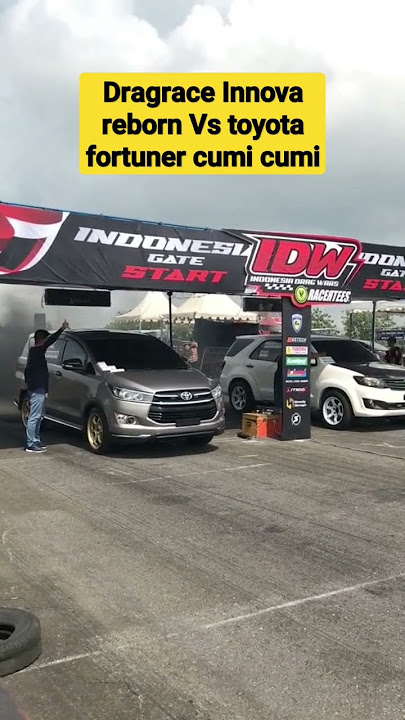 Innova reborn VS Fortuner lebih cepat mana! #dragrace #diesel #innova #fortuner #shorts #shortvideo
