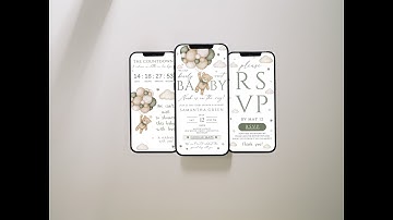 How to Customize baby shower Invitations with Trackable RSVP | Step-by-Step Canva Tutorial