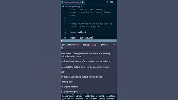 Text-to-speech in 4 Lines of Python Code #shorts