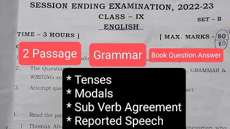 Kendriya Vidyalaya Class 9 English Final Exam Question Paper 2023 | Annual Exam | @namasteidea