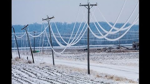 ELECTRICAL POWER SYSTEM. SAG IN POWER TRANSMISSION LINES. EFFECT OF ICE ACCUMULATION ON LINES.