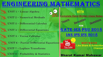 Engineering Mathematics with new channel by Bharat Kumar Mahawar