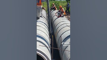 refill concrete for twin RCP #construction #shortsvideo