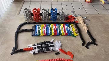 A random domino setup over 1,000 dominoes!