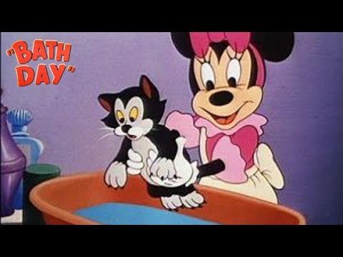 Bath Day 1946 Disney Figaro Short Film | Minnie Mouse