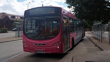 Journey on Tigermoth Route 602 towards Hatfield Station. BD14 KXR (373) NTFL November  #21
