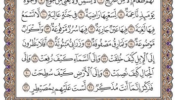 سورة الغاشية مكتوبة / سعود الشريم