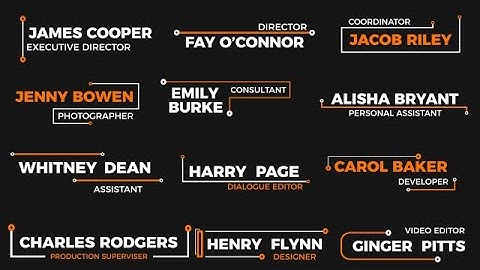 Modern Lower Thirds Motion Graphics Templates