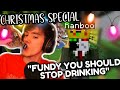 Fundy Gets Drunk & Losses His Voice On Ranboo's stream|Christmas Special